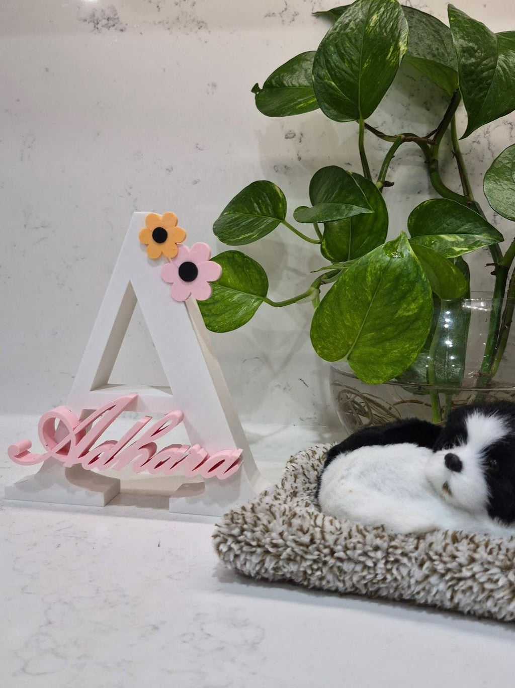 Custom Initial and Name Sign | For Baby Shower, Nursery, Kid's Room Decoration Name Plaque