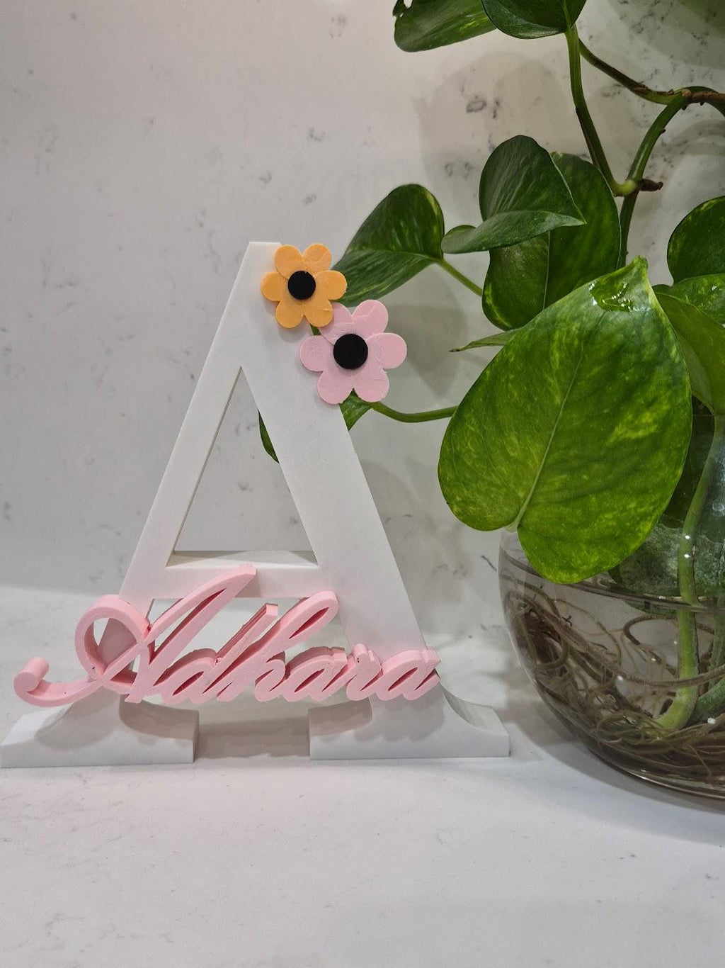 Custom Initial and Name Sign | For Baby Shower, Nursery, Kid's Room Decoration Name Plaque